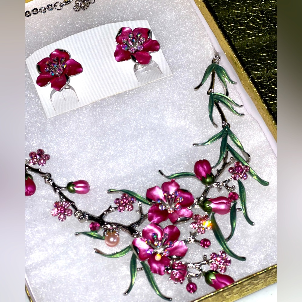NEW - GORGOUS SET - Neclace & clip on earnings